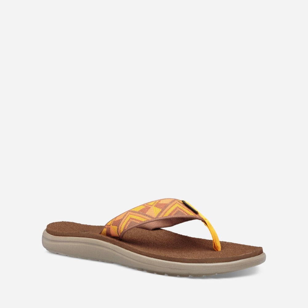 Yellow Women's Teva Voya Flip Flops | 852-QDYIML