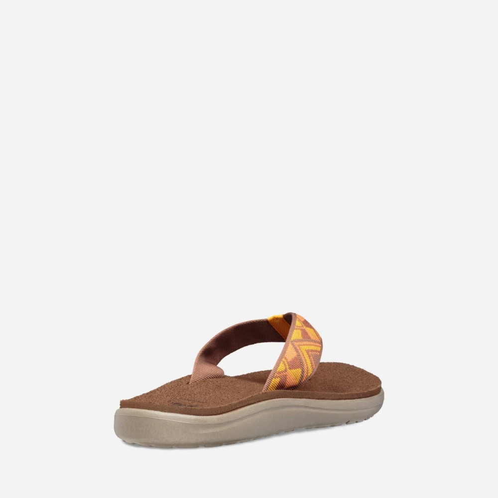 Yellow Women's Teva Voya Flip Flops | 852-QDYIML