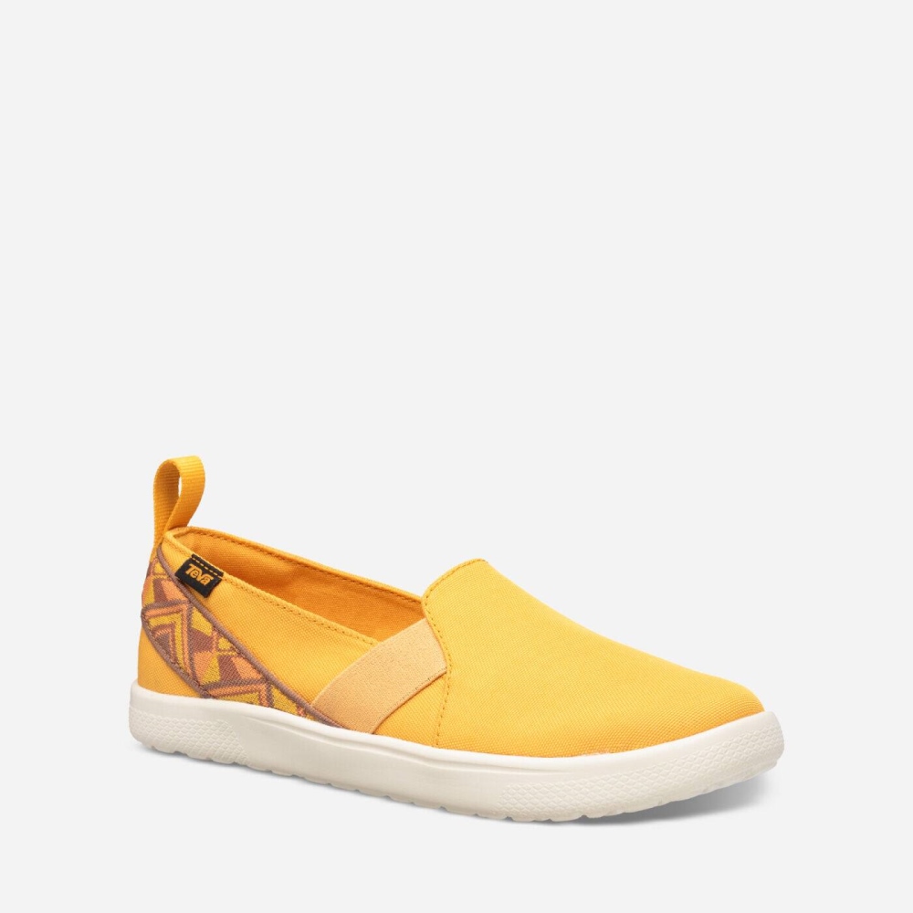 Yellow Women's Teva Voya Slip On Sneakers | 859-LCTNAM