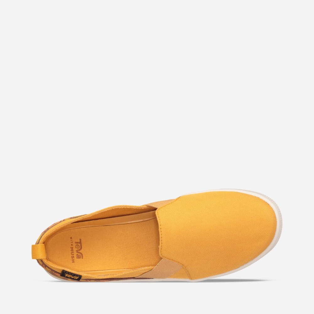 Yellow Women's Teva Voya Slip On Sneakers | 859-LCTNAM