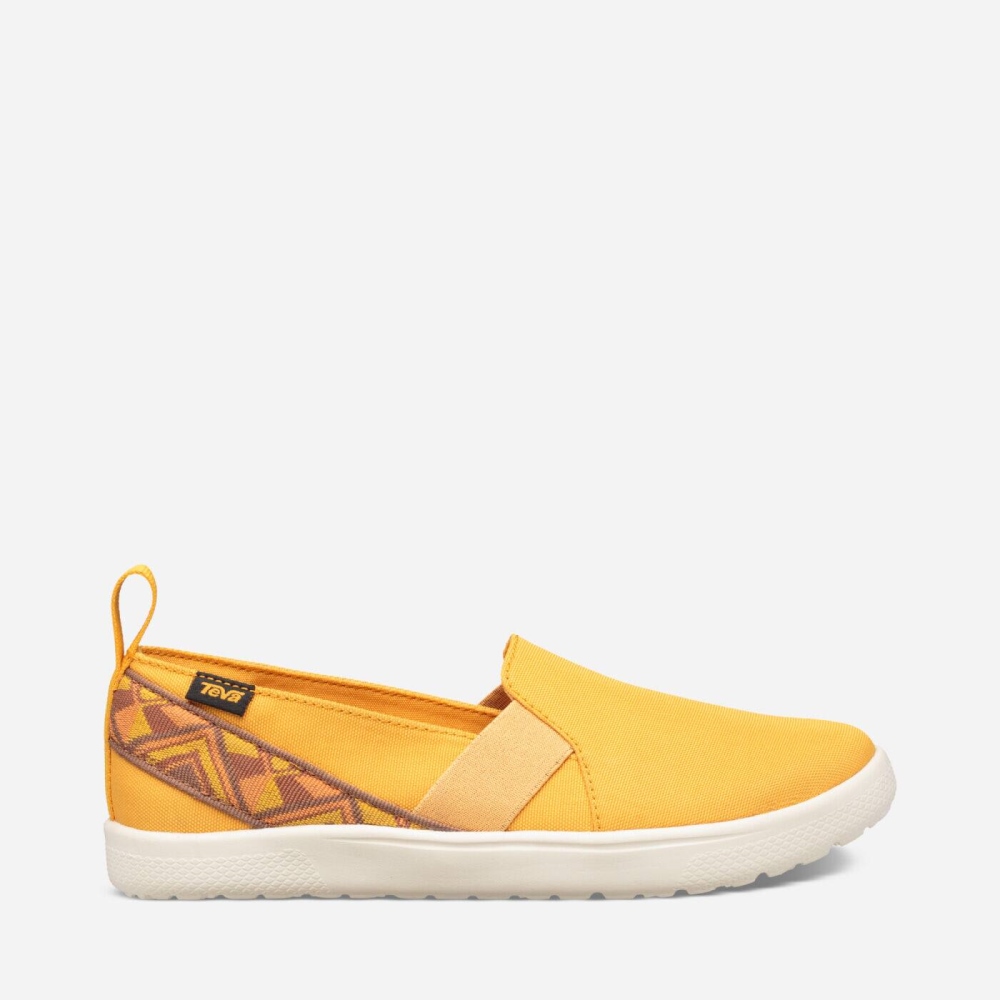 Yellow Women\'s Teva Voya Slip On Sneakers | 859-LCTNAM