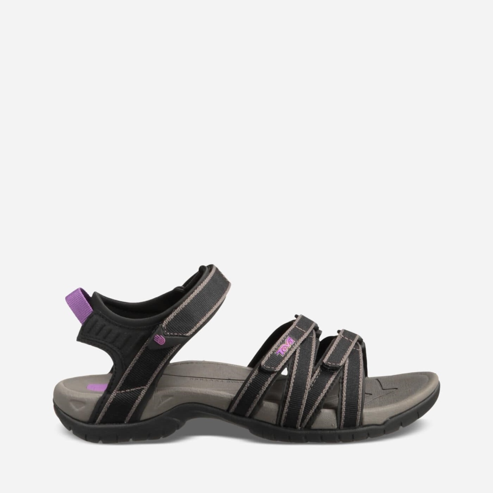 Black Grey Women's Teva Tirra Hiking Sandals | 630-ZCITBW