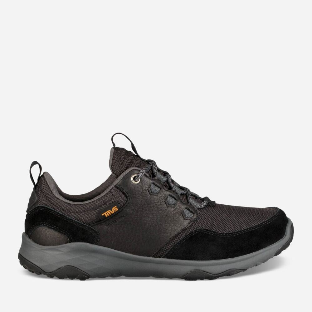 Black Men's Teva Arrowood Venture WP Lace Up Shoes | 819-QEFHDI