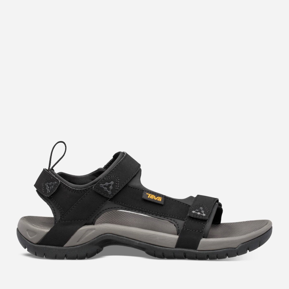 Black Men's Teva Meacham Hiking Sandals | 829-TWNJPQ