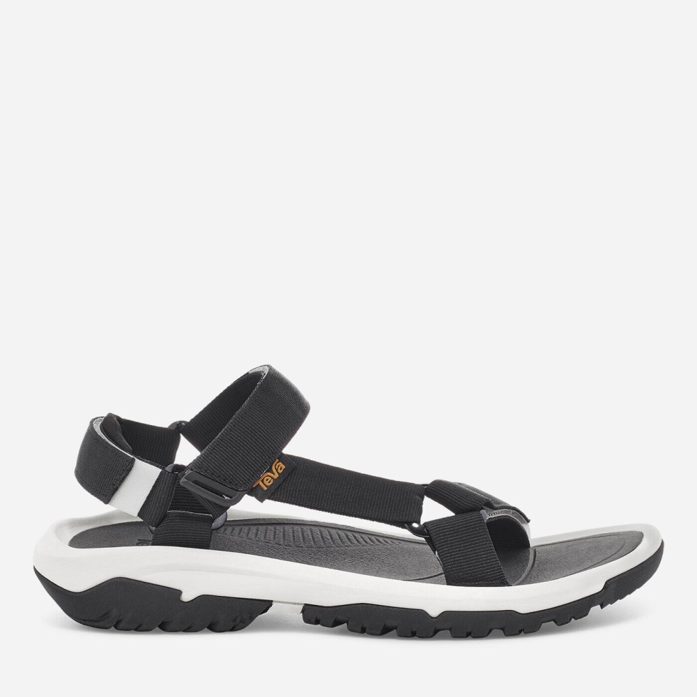 Black White Men's Teva Hurricane XLT2 Hiking Sandals | 654-ZWRLBG