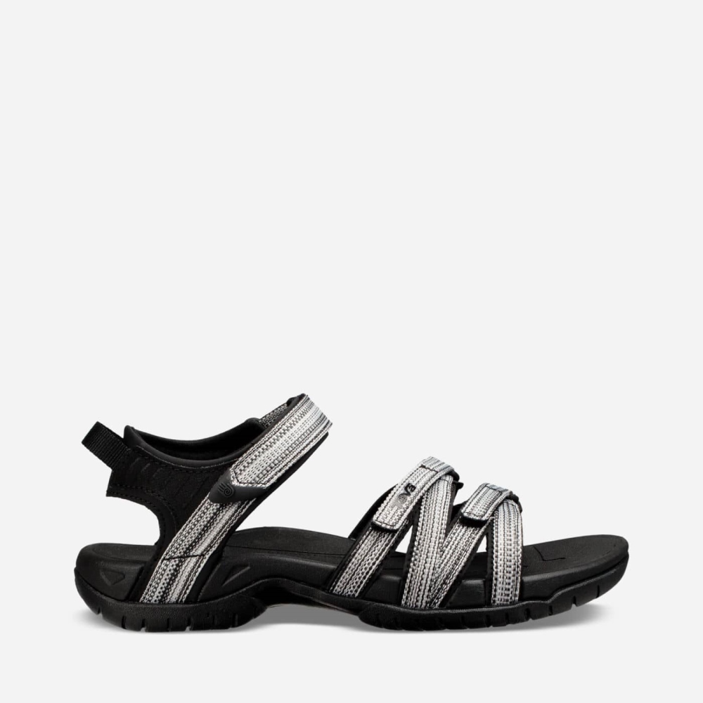 Black White Women's Teva Tirra Hiking Sandals | 216-TDPNGM