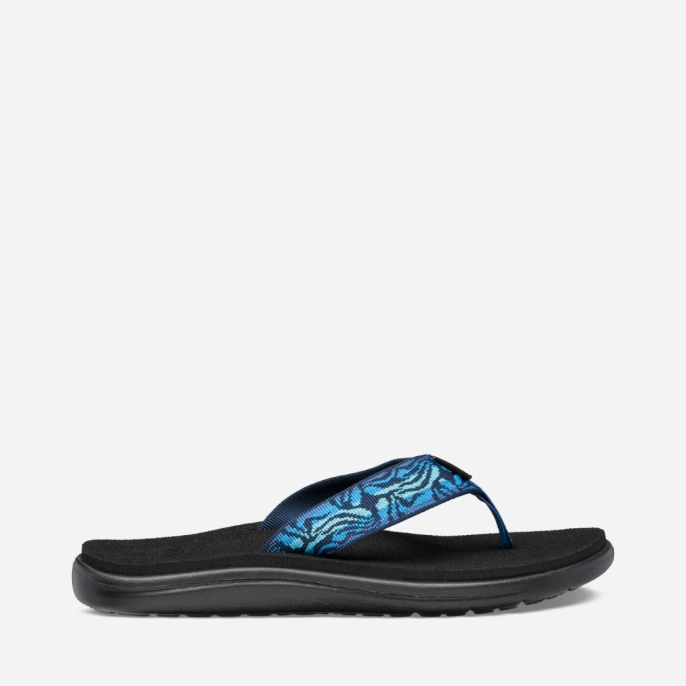 Black Women's Teva Voya Flip Flops | 251-NGLQPU