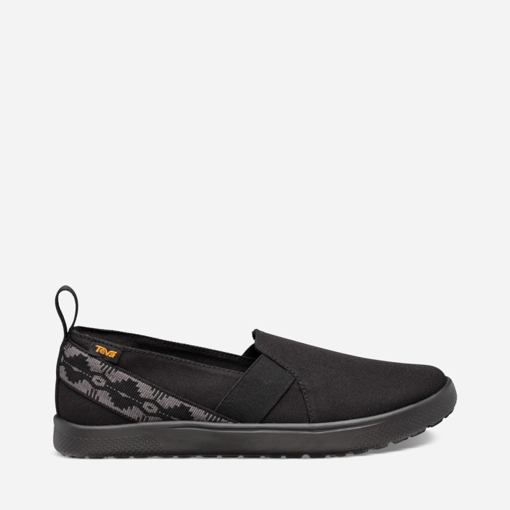 Black Women's Teva Voya Slip On Sneakers | 814-GVEALX