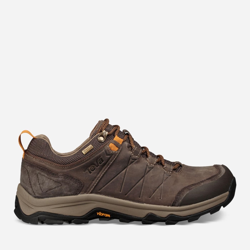 Brown Men's Teva Arrowood Riva WP Hiking Shoes | 420-URXJLI