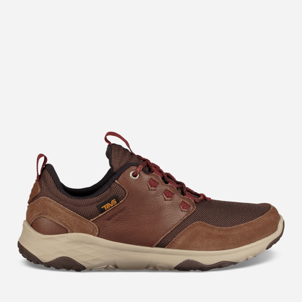 Brown Men's Teva Arrowood Venture WP Lace Up Shoes | 206-OLZWYR