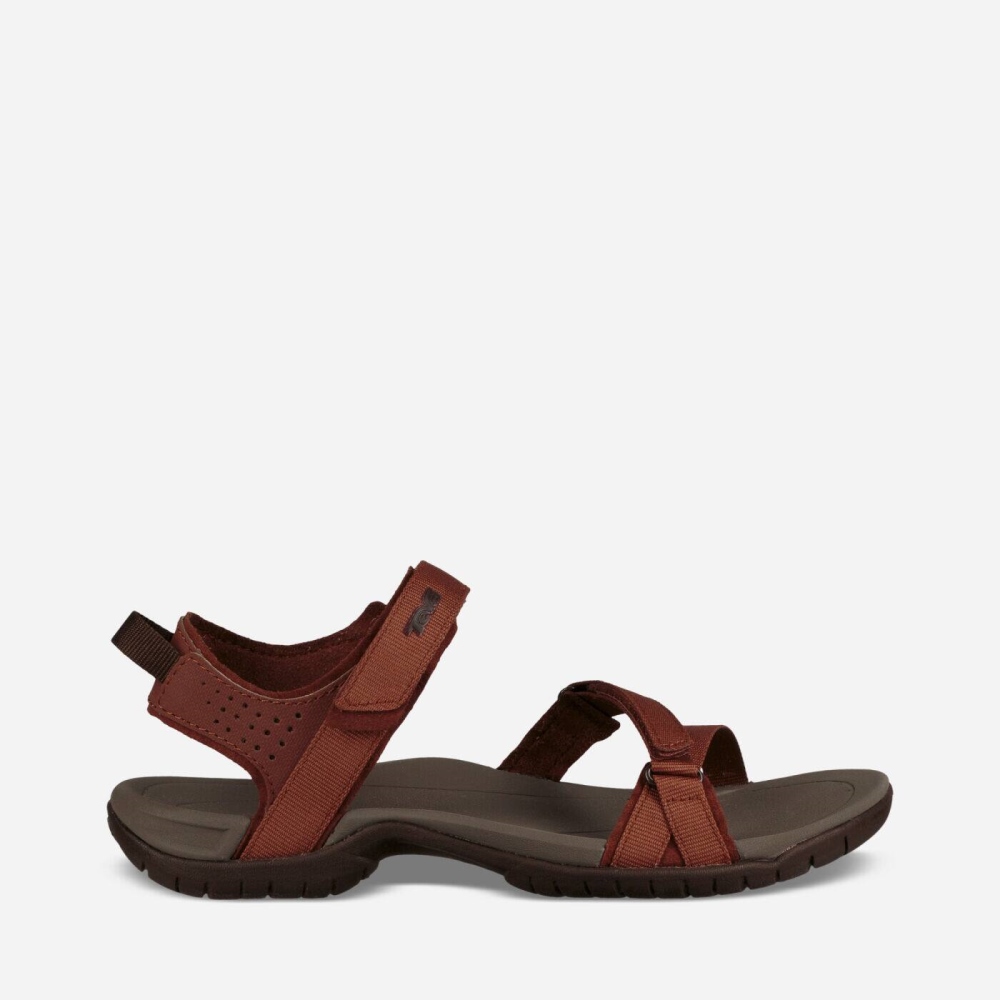 Brown Women's Teva Verra Hiking Sandals | 760-GSOFTK