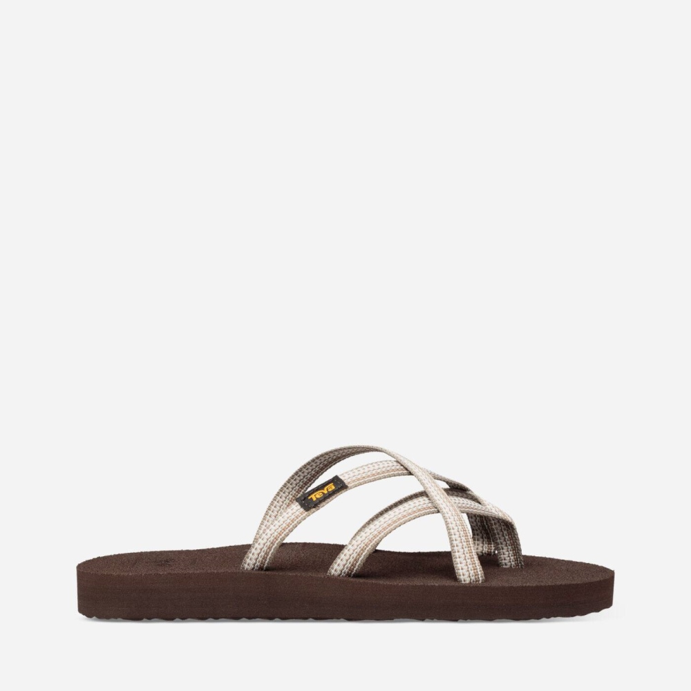 Grey Women's Teva Olowahu Flip Flops | 870-WKHRID