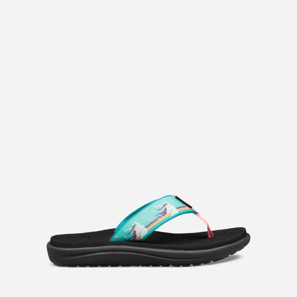 Light Green Kids' Teva Voya Flip Flops | 750-KCQTSU