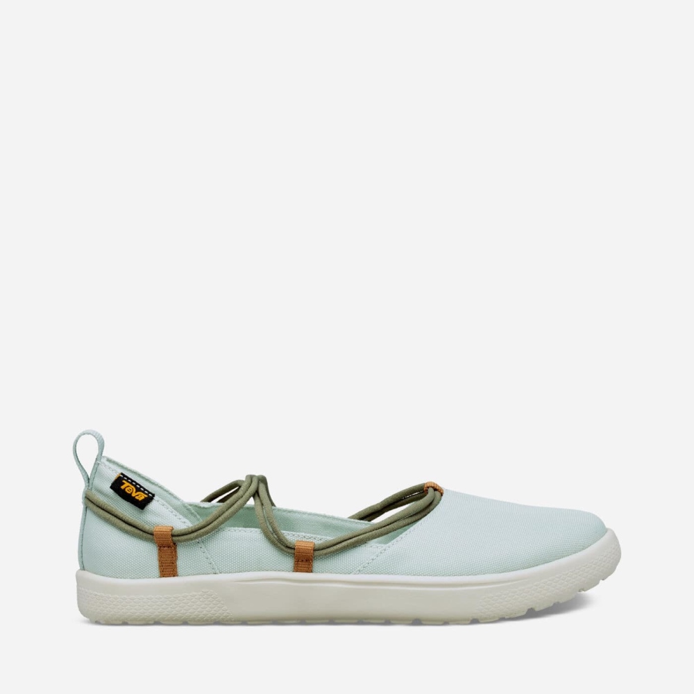 Mint Olive Women's Teva Voya Infinity MJ Sneakers | 219-VSBFGO