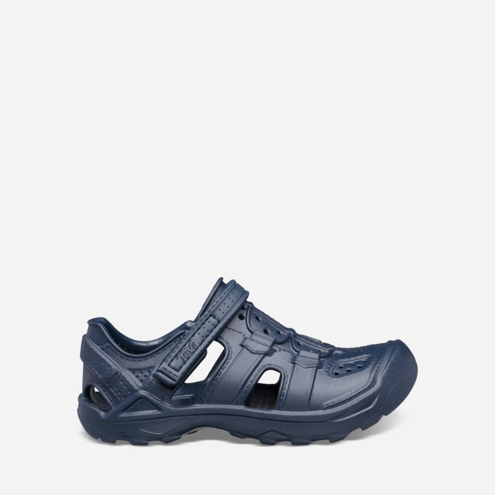 Navy Kids' Teva Omnium Drift Slip On Shoes | 132-PQSMHW