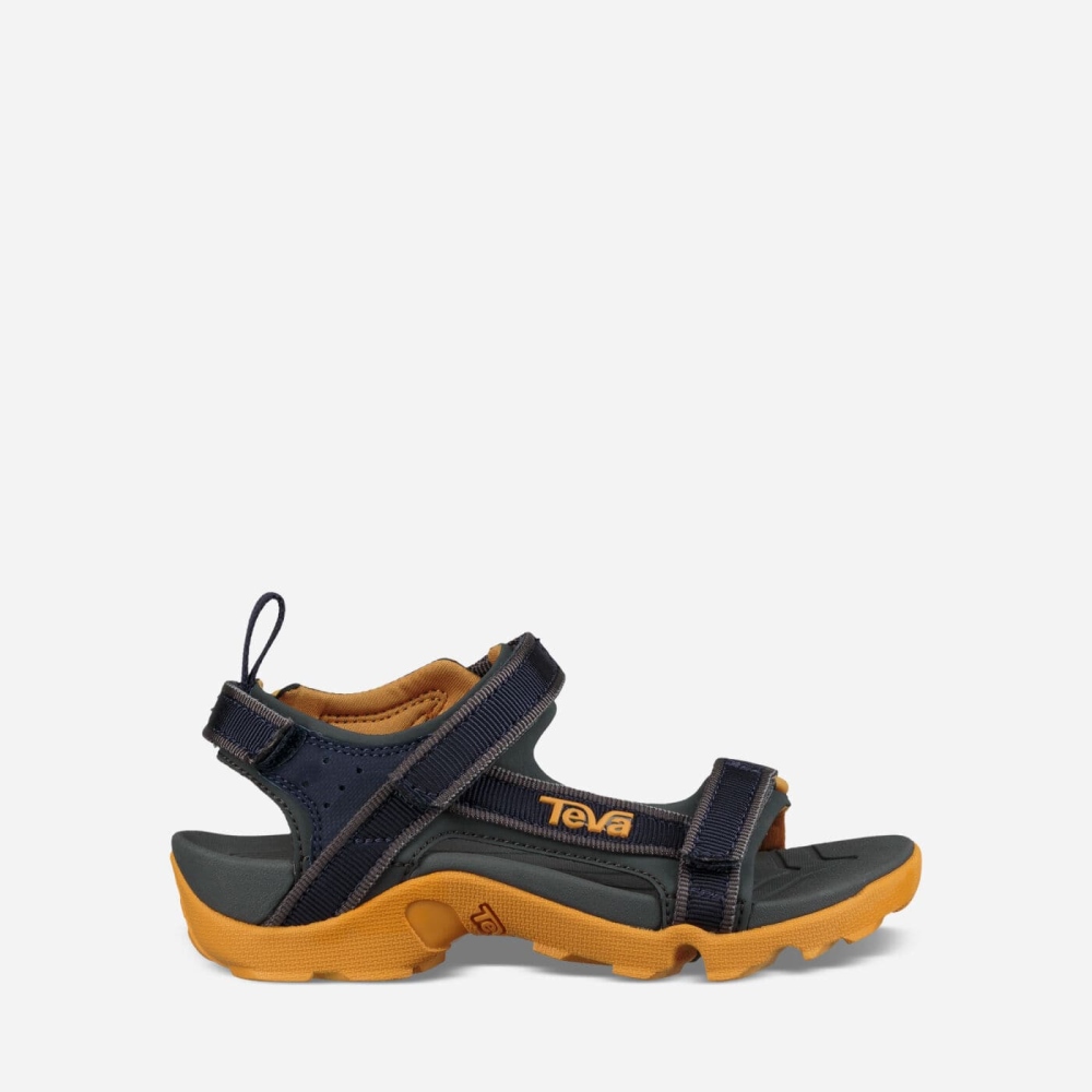 Navy Kids' Teva Tanza Hiking Sandals | 813-JVCWMN