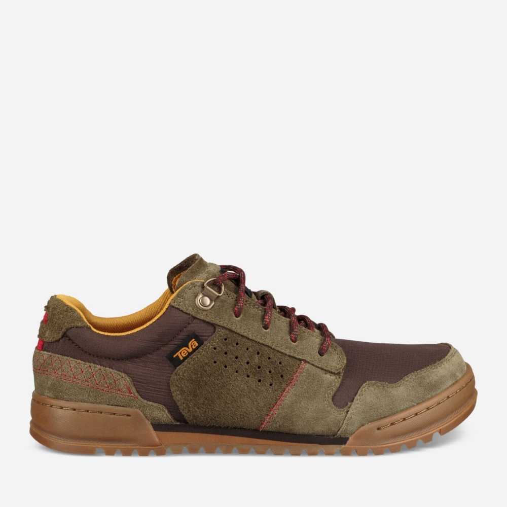 Olive Brown Men's Teva Highside 84 Lace Up Shoes | 732-UQIFYC