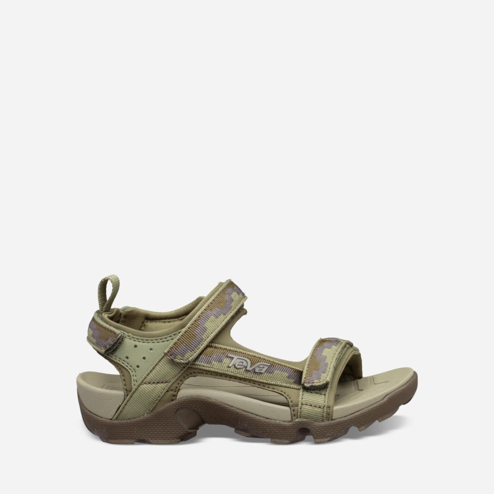 Olive Kids' Teva Tanza Hiking Sandals | 830-LCZJKP