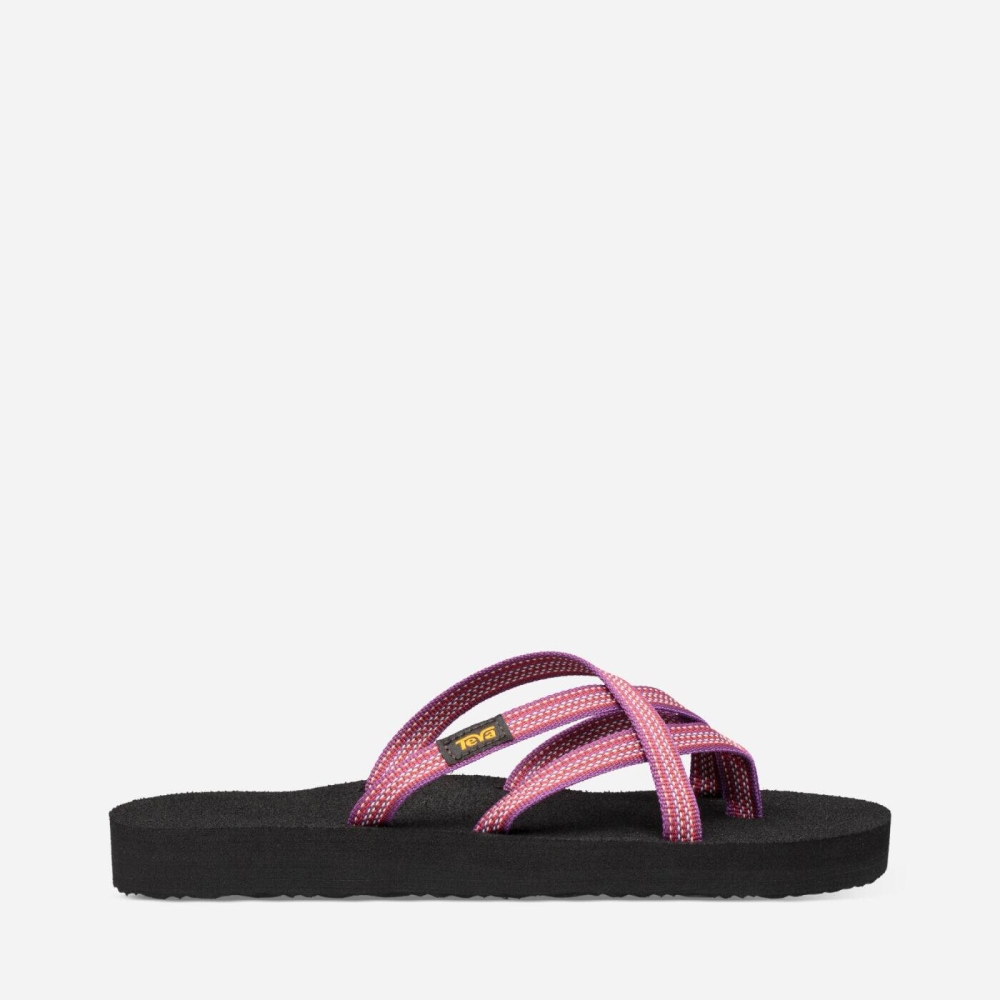 Pink Women's Teva Olowahu Flip Flops | 146-MZQHKI