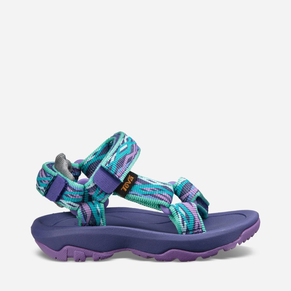 Purple Green Kids' Teva Hurricane XLT2 Slip On Shoes | 476-LKESHW