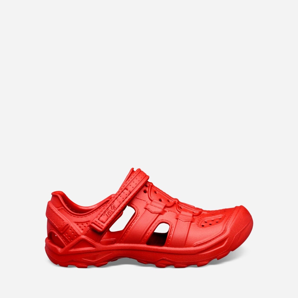 Red Kids' Teva Omnium Drift Slip On Shoes | 105-AQREYX