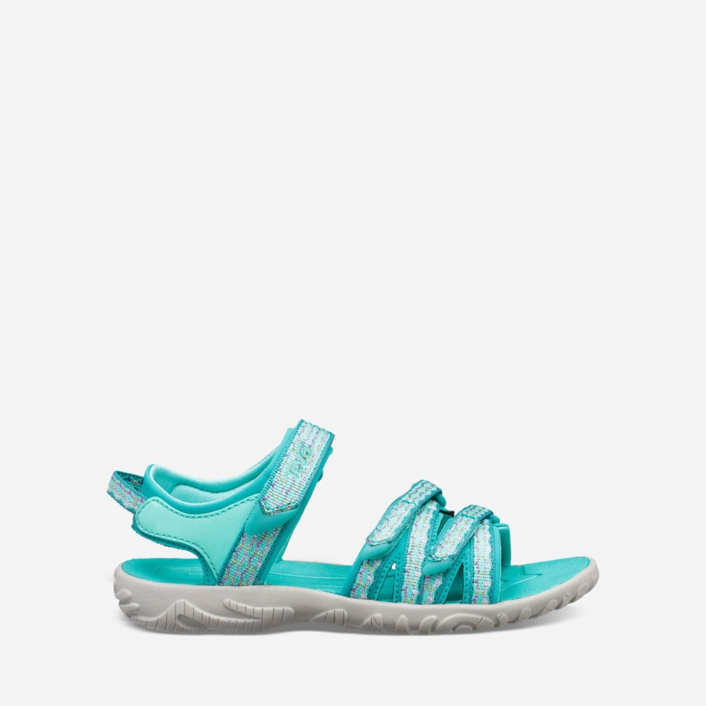 Turquoise Kids' Teva Tirra Hiking Sandals | 137-IKFXZV